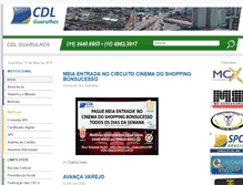 Tablet Screenshot of cdlguarulhos.com.br